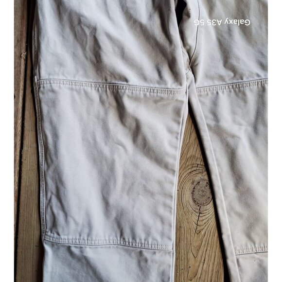 Eddie Bauer Mens Work Heavy Duty Khaki Cargo Pants Size 40X30 Cotton Fabric - Picture 8 of 14